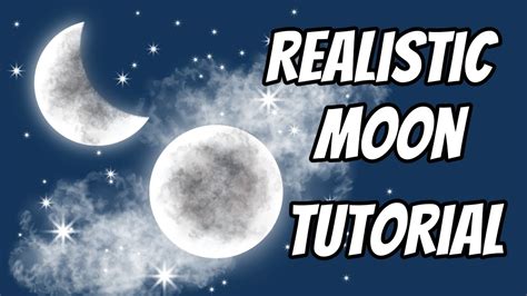 How To Draw Realistic Full Moon Crescent Moon Ibispaint X Tutorial