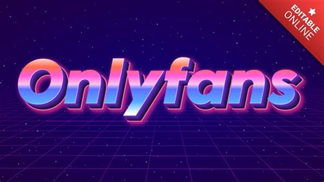 Onlyfans Efekt Tekstowy Retro 80s Generator efektów tekstowych