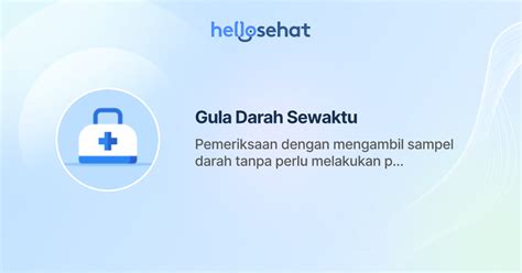Gula Darah Sewaktu