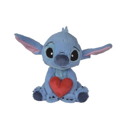 Peluche Stitch Avec Coeur Cm Lilo Et Stitch Simba Toys