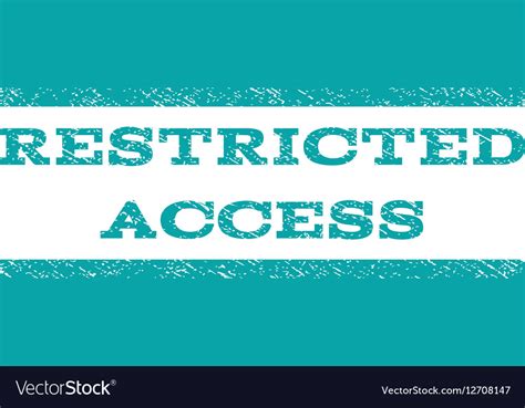 Restricted Access Watermark Stamp Royalty Free Vector Image