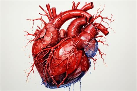 Premium AI Image Heart Illustration In Watercolor Capturing Human