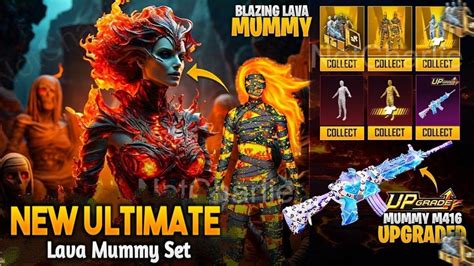 FIRE MUMMY ULTIMATE SET FULL LEAKS BGMI PUBGM SAMSUNG A3 A5 A6 A7 J2