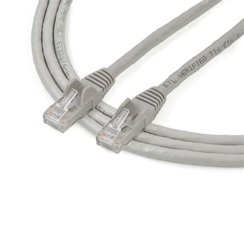 Cable De Red Gris Cat E Mts Patch Cords Ethernet Premium