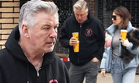 Alec Baldwin And Wife Hilaria Look Somber As They Step Out For Coffee