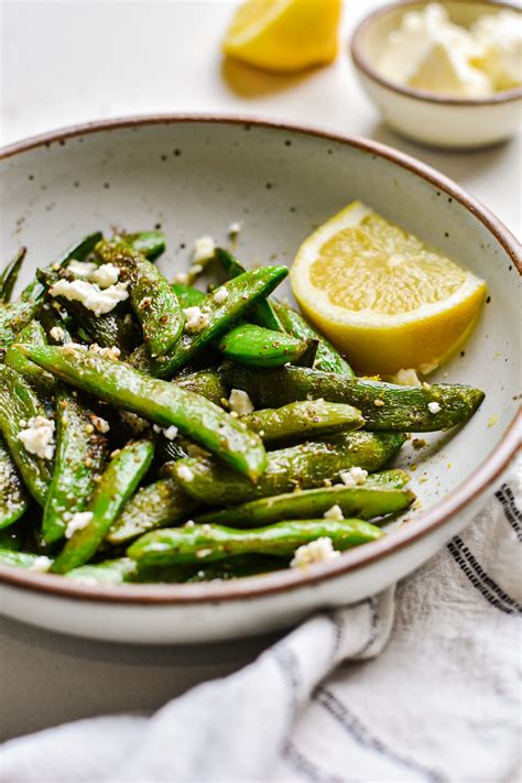 Sautéed Sugar Snap Peas With Feta Uncomplicatedchef