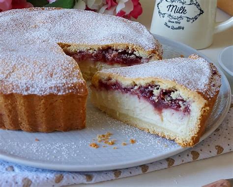 Torta Crostata Romana Ricotta E Marmellata Dolce Ripieno Cremoso Artofit