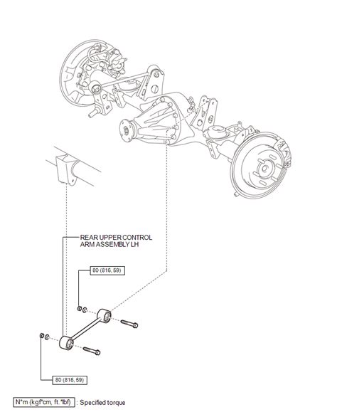 Toyota 4runner Rear Upper Arm Rear Suspension Service Manual