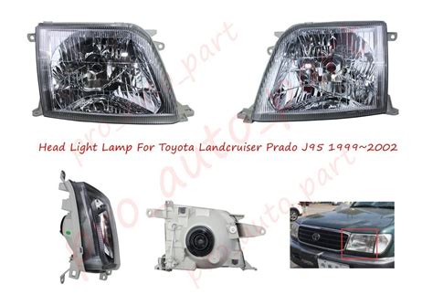 Rh Lh Pair Left Right Head Light Lamp For Toyota Landcruiser Prado J