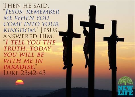 Jesus Answered Him Today You Will Be With Me In Paradise Where