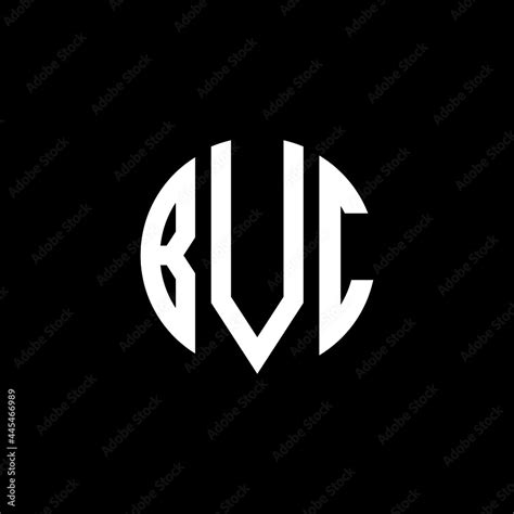 BVC letter logo design. BVC letter in circle shape. BVC Creative three ...