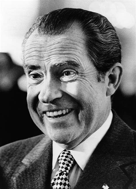 President Richard Nixon Smiling By Everett