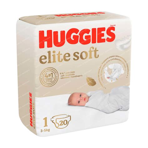 Huggies Elite Soft Детские одноразовые подгузники (для новорожденных ...