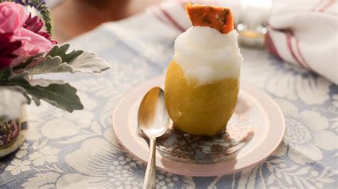 Lemon Sorbet In Lemon Cups Recipe Valerie Bertinelli Food Network