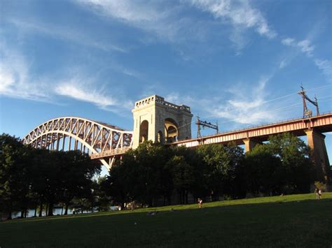 Hell Gate Bridge Between Queens and Manhattan, New York City