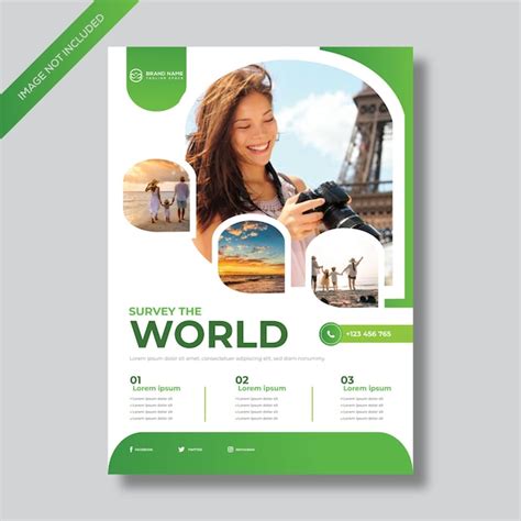 Premium Vector Free Vector Travel Flyer Template Design