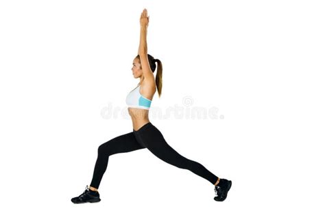 Sculpting Strength Brunette Fit Model Shines In Studio Workout