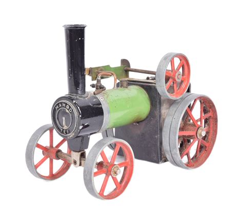 Mamod A Vintage Mamod Live Steam Te Traction Engine Green And Black