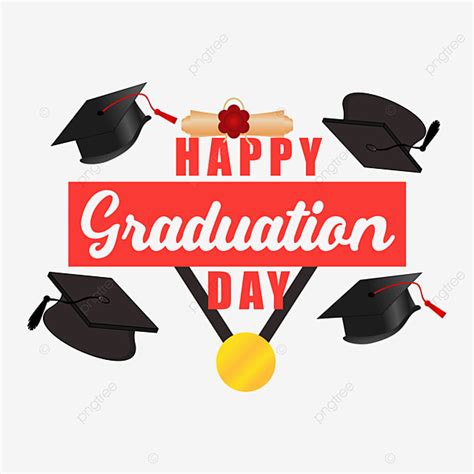 Happy Graduation Vector Art Png Lettering Of Happy Graduation Day