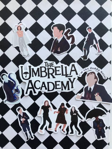 The Umbrella Academy Sticker Pack 3 Kit Set Of 5 Matte Etsy