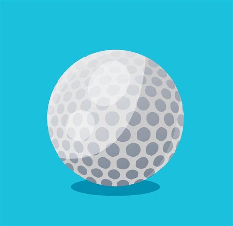 Premium Vector Golf Ball Isolated Vector Illustration