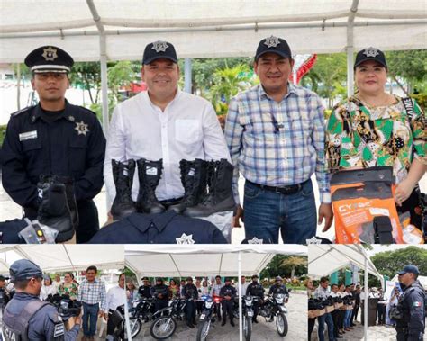 Entrega Gobierno Municipal Tuxtepec Moto Patrullas Equipadas Y