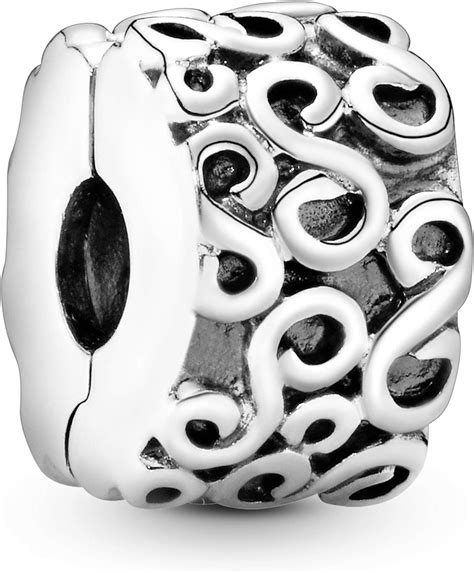 Amazon.com: PANDORA Jewelry S Clip Sterling Silver Charm: Clothing, Shoes & Jewelry