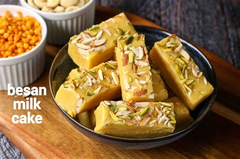 Besan Milk Cake Recipe Besan Milk Burfi Besan Barfi With Milk Powder