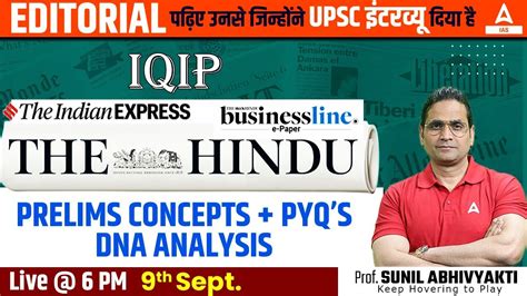 September The Hindu Analysis Today For Upsc Cse By Sunil