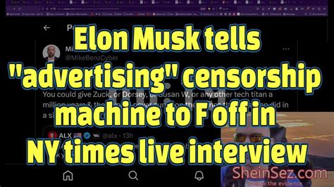 Elon Musk Tells The Advertising One News Page Video