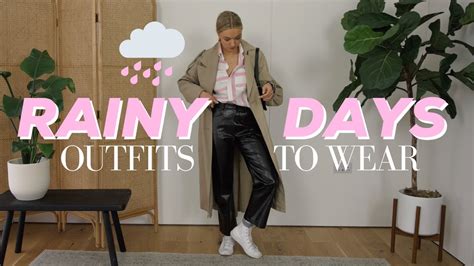 RAINY DAY OUTFIT IDEAS LOOKS FOR SPRING SHOWERS AND TRANSITIONAL