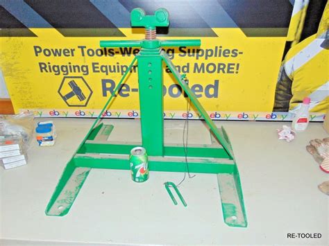 Greenlee 683 Screw Type Adjustable Jack Reel Cable Roller Stand 22