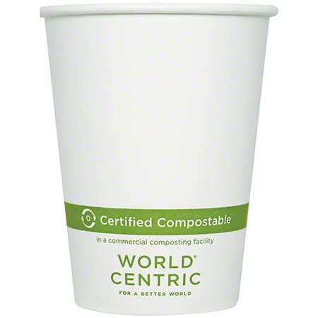 World Centric FSC Paper Hot Cup 10 Oz Acorn Distributors