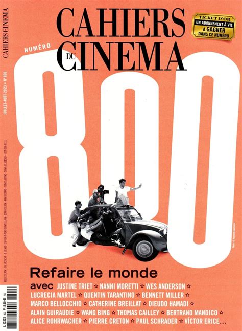 Les Cahiers du Cinéma n 798 Abonnement Les Cahiers du Cinéma