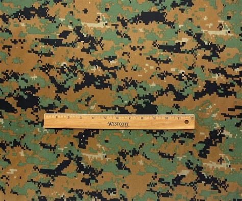 Marpat Woodland Military Digital Camo D Nylon Cordura Dwr Fabric By