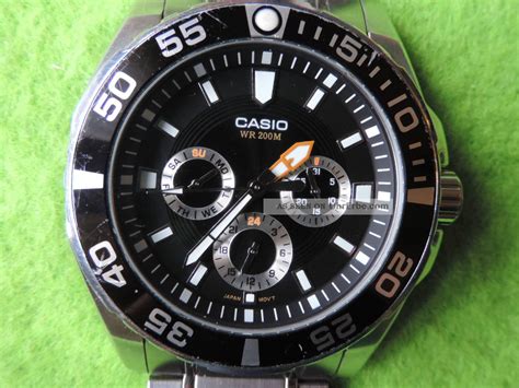 Casio Wr M Chronograph Bar Taucher Uhr