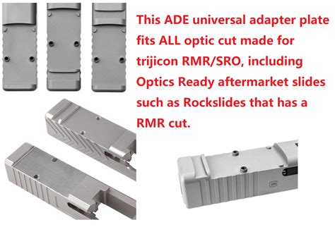 Universal Rmr Adapter Plate For All Rmr Cuts On Glock And Any