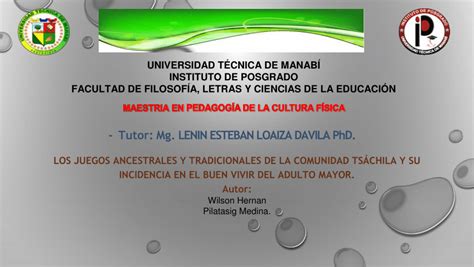 Pdf Universidad T Cnica De Manab Instituto De Posgrado Facultad De