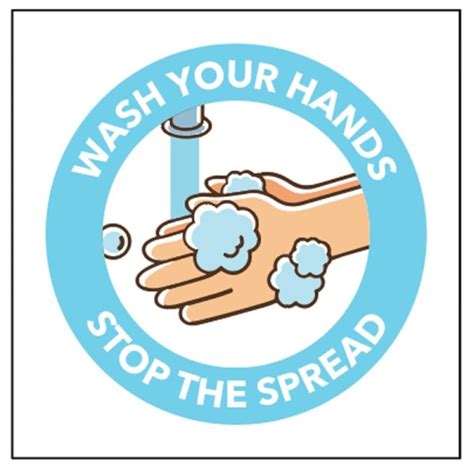 Wash Your Hands Self Adhesive Sticker