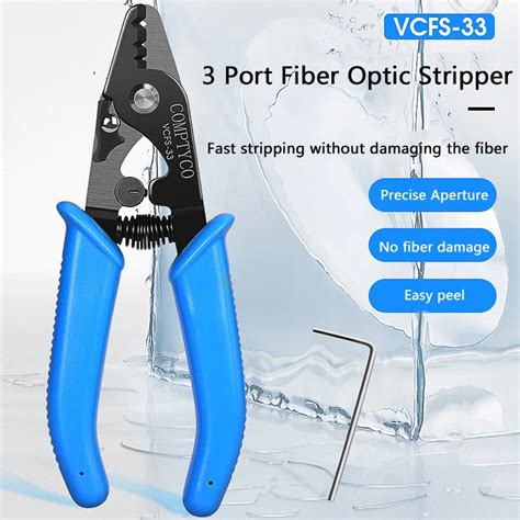 COMPTYCO VCFS 33 Three Port Fiber Optical Stripper Pliers Wire