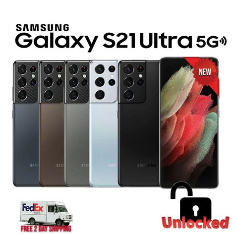 NEW Samsung Galaxy S21 Ultra 5G SM-G988U1 US Model Unlocked 128/256/512GB Colors - Walmart.com ...