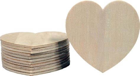 Creative Hobbies® 12 Pack Unfinished Wooden Heart Cutouts 35 Inch