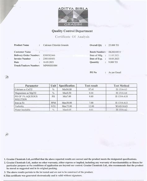 Calcium Chloride Fused Bag At Rs Kg Cas No In Chennai