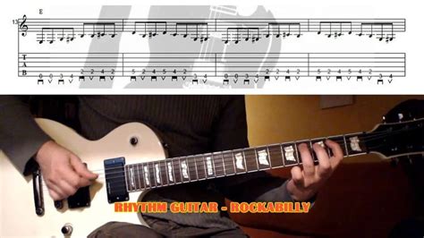 Rockabilly Rhythm GUITAR LESSON with TAB | Guitar lessons tutorials, Rockabilly guitar, Guitar ...