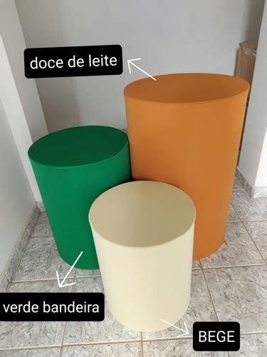 Trio Mesa Cilindro Capas Painel Capa Cores Lisas Mercado Livre