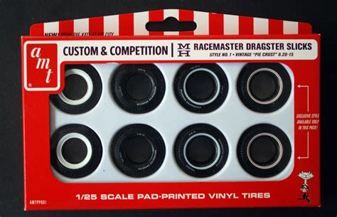 Amt 001 M H Racemaster Dragster Slicks White Wall 125 Ebay