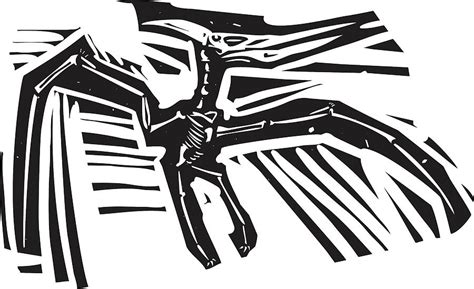 Pterodactyl Fossil Drawing By Jeffrey Thompson Fine Art America