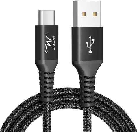 Amazonbasics Usb Type C To Usb A 20 Male Fast Charging Cable For