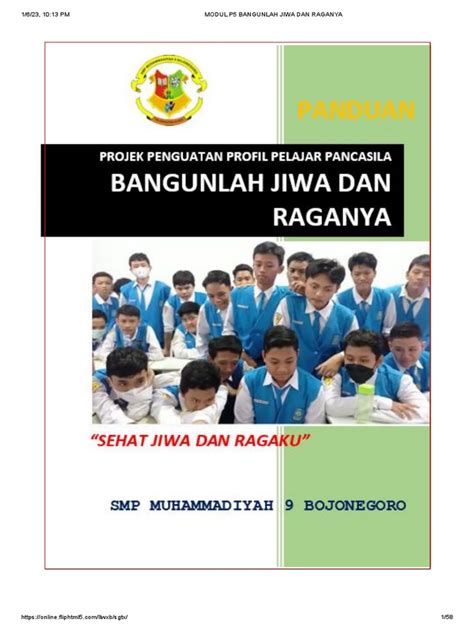 Modul P5 Bangunlah Jiwa Dan Raganya Pdf