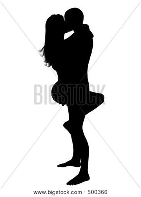 Silhouette Lovers Image Photo Free Trial Bigstock